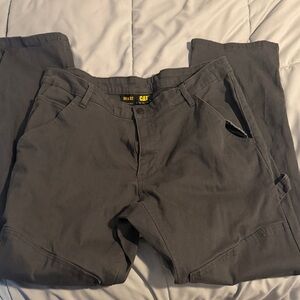 Men's Cat dark grey work pants size 36x32 barely worn